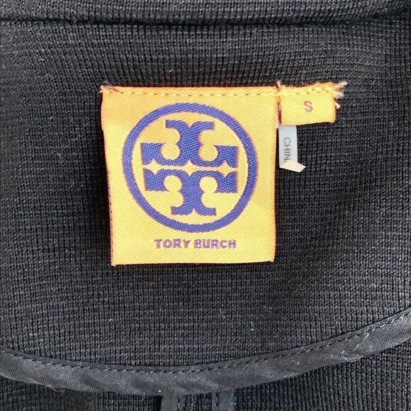 Tory Burch black textured blazer jacket size S - Picture 8 of 10